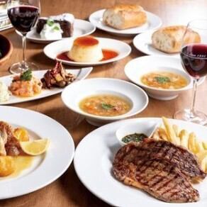 【人気No1　プリフィックスコース】お好みの料理をお選びいただけるボリュームあるコース