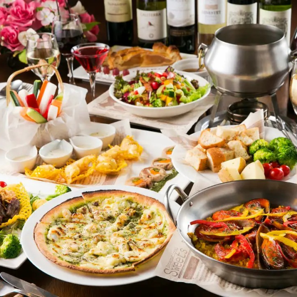 ご宴会におすすめ◎お洒落な空間でイタリアンを堪能！2時間飲み放題付きコースは5,000円（税込）から