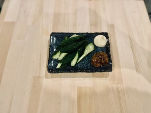 Green Chili Miso Cucumber