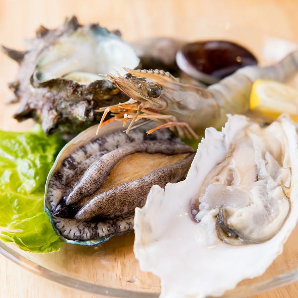 海鮮焼きの盛り合わせ　（5種）
