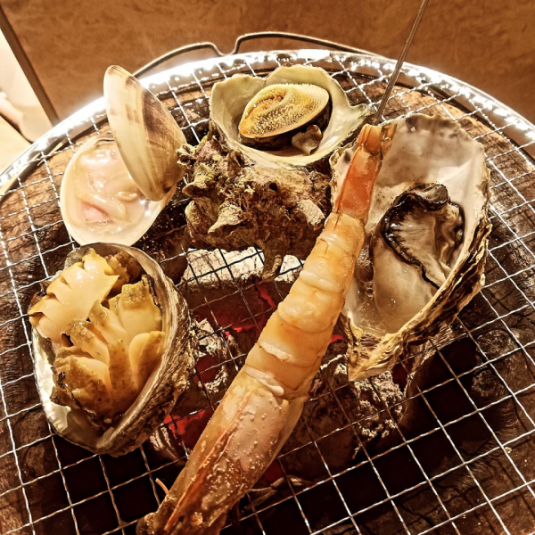 海鮮焼きの盛り合わせ　（5種）