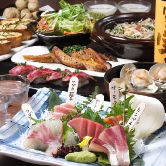 ◆Private room guaranteed banquet with hotpot◆Fresh fish platter, beef tongue, etc. ≪10 dishes in total≫Banquet, reunion, year-end party 2 hours all-you-can-drink 6,000 yen