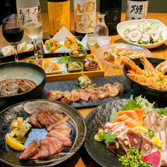 【接待に◎】～極kiwamiコース～新鮮な牡蠣・豪華鮮魚、金目鯛の炊込みご飯　2ｈ飲放付10,000円