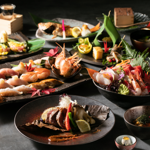 ＜ディナー＞『茎　～なかご～』生命力を感じさせる漁師直送の鮮魚。全９品5800円(税込)