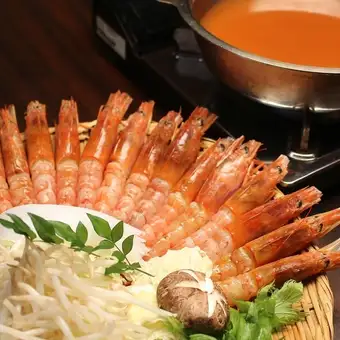 海老しゃぶしゃぶ　税込み4,500円