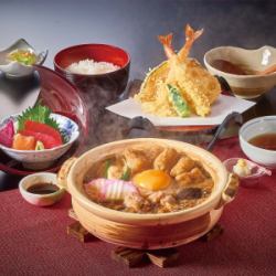 Miso stew Japanese meal