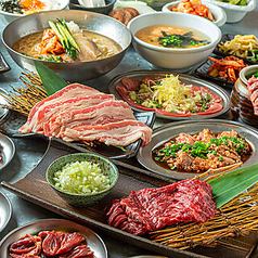 炭火焼＆秘伝ダレが生む極上ホルモン＆焼肉！満足度MAXの食べ放題！スタンダード食べ放題コース4,400円