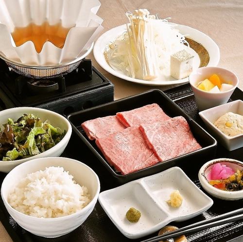 ≪黒毛和牛A5ランク　しゃぶしゃぶコース≫お肉本来の味を楽しめる。銀座・有楽町で記念日や誕生日などに