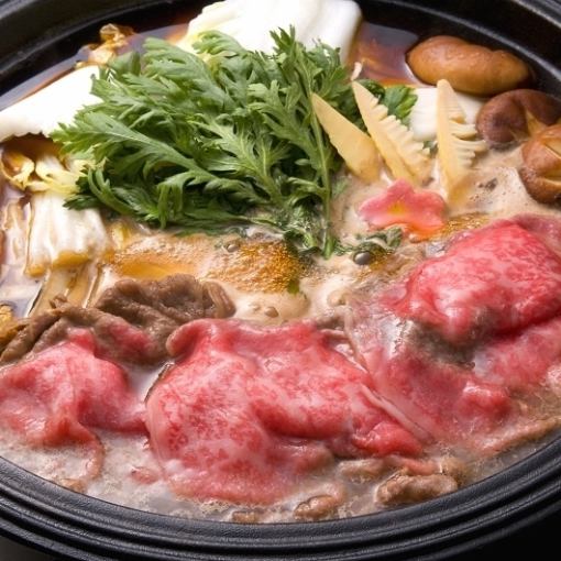 【A5黒毛和牛リブロース120ｇ　すき焼きコース】 本日の逸品など