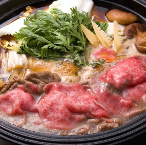 【A5黒毛和牛リブロース120ｇ　すき焼きコース】 本日の逸品など