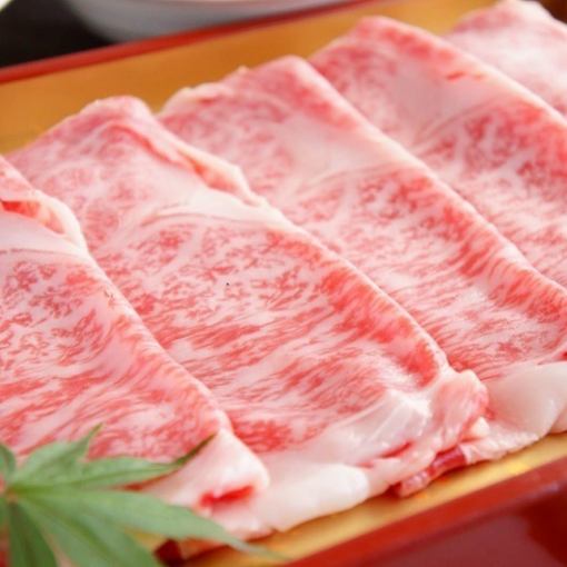 【A5黒毛和牛リブロース240g 塩ダシしゃぶしゃぶコース】 前菜６種・A5黒毛和牛炙り寿司など