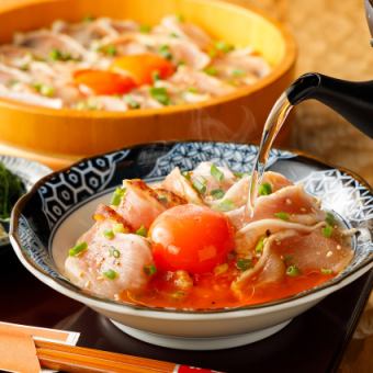 【夏の贅沢コース】『鶏のひつまぶし』『低温熟成鶏もも肉の山わさび焼き』等/2H飲放