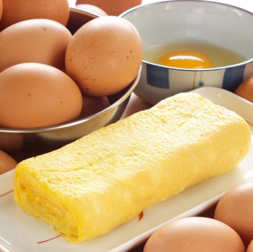 "Dashi-rolled omelet" with the effect of dashi stock is a weekday limited item.