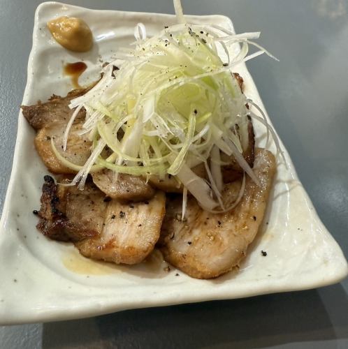 お店で仕込んだ葱チャーシュー