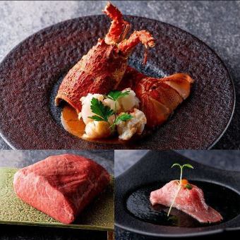 五月龙虾＆瘦牛排套餐 10,000日元