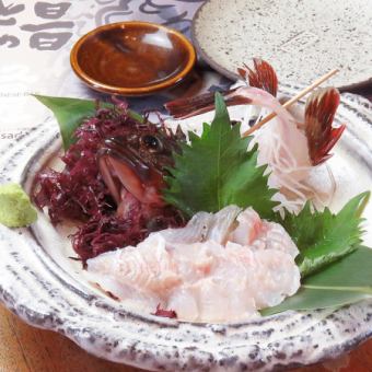 Horse mackerel sashimi