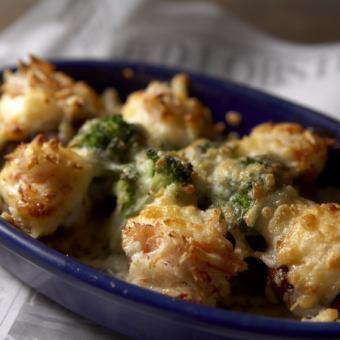 Mushroom gratin