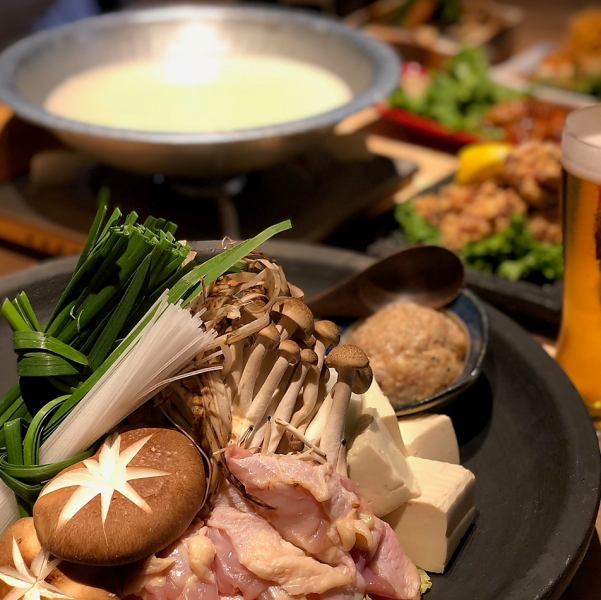 鶏白湯鍋コース★