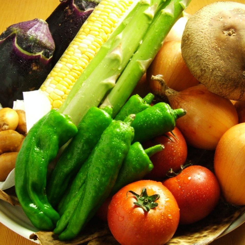 道産野菜を中心にこだわりのお料理を提供！野菜もご用意！