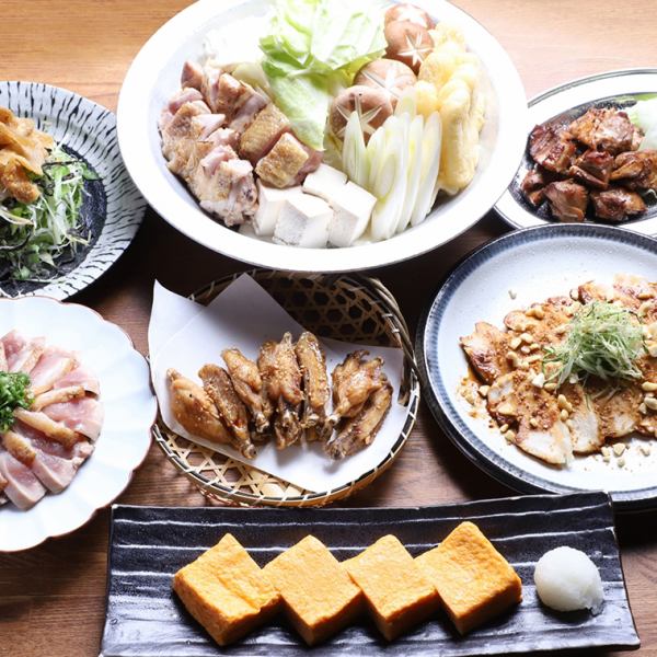 [Hashitaya Mizutaki Satisfying Course] Enjoy the famous Shirotaki and other chicken dishes! 120 minutes with all-you-can-drink raw ingredients 4,980 yen (tax included)