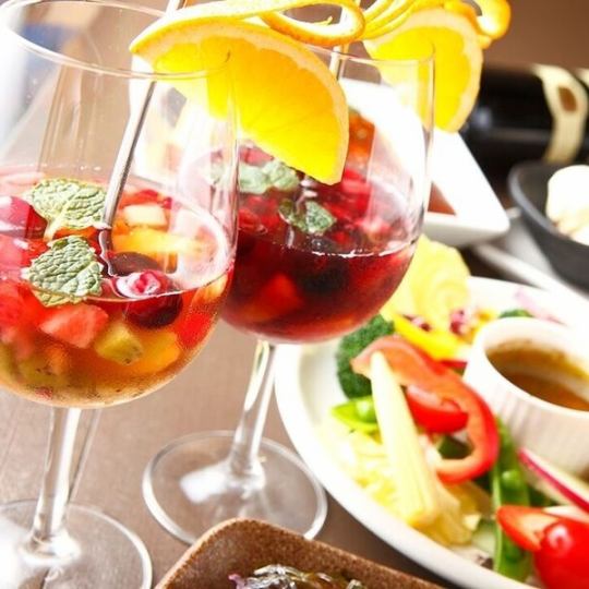 All-you-can-drink 2.5 hours 9 dishes 4,500 tax included course