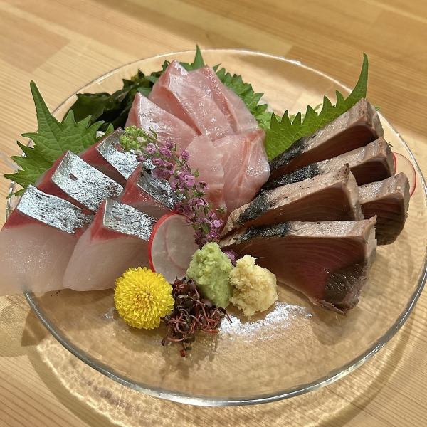 旬な食材を取りそろえた新鮮なお魚