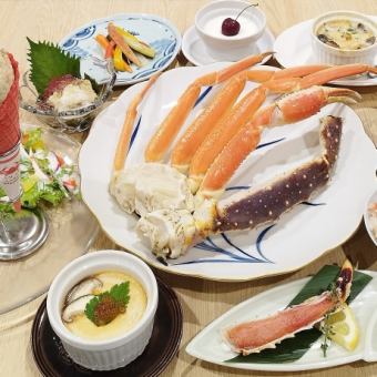 [午餐特惠：雪蟹＆帝王蟹蒸套餐 6,500日圓（含稅）]