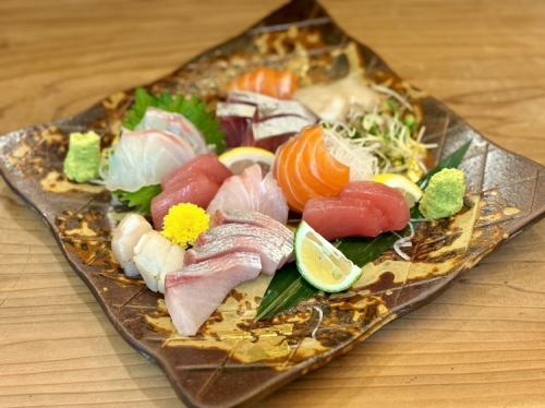 Sashimi made with fresh fish!