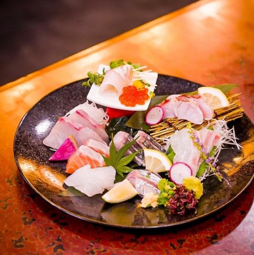 Sashimi made with fresh fish!