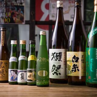 Local sake from all over the country in one place! We have a wide variety of drinks available!