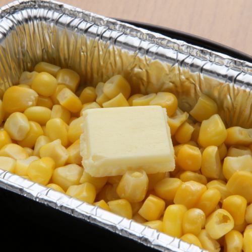 Corn butter with burnt soy sauce