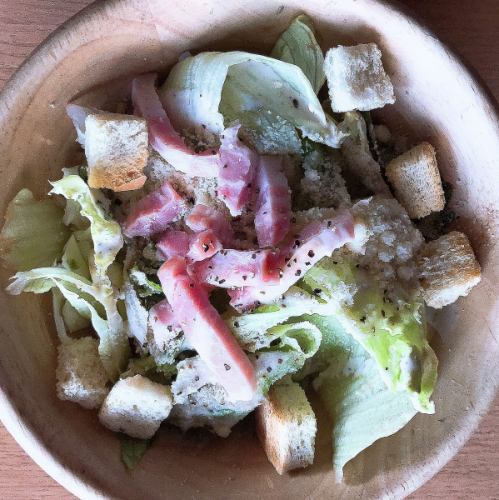 Bacon and Cheese Caesar Salad