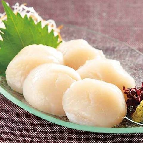 ホタテ刺身