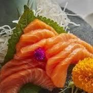 Salmon sashimi