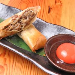 Sukiyaki spring rolls