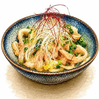 ミミガーのネギ塩炒め