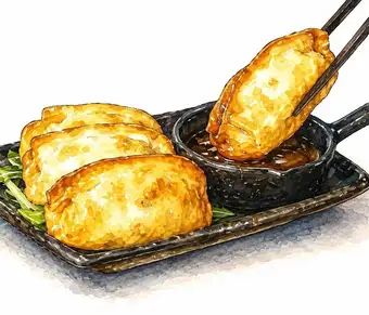 アグー豚の揚げ餃子