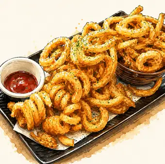くるくるポテトのカーリーフライ