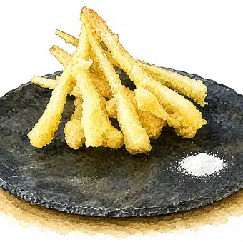 島らっきょう天ぷら