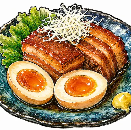 【名物】ラフテー とろとろ半熟味玉付き