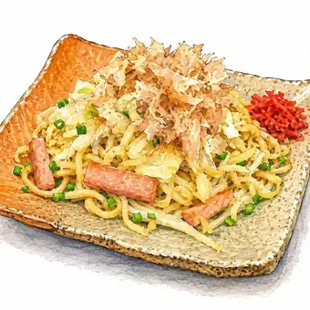 【麺】沖縄やきそば(塩)