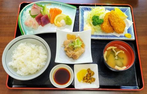 夜も楽しめる定食が充実！