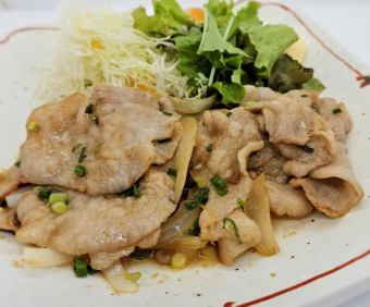 豚バラ生姜焼き