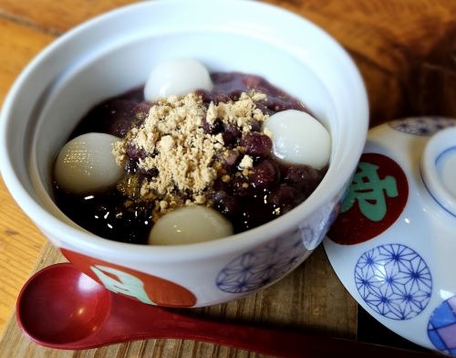 白玉ぜんざい（温・冷）