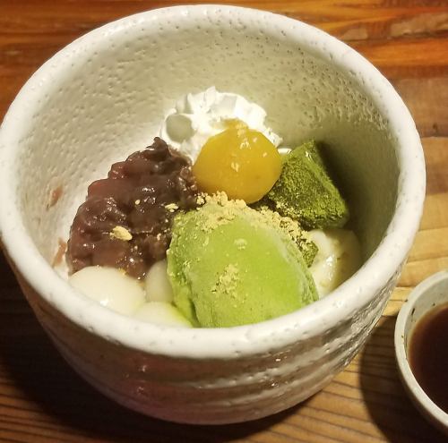 白玉クリームあんみつ