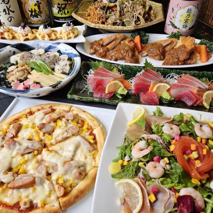 【6000円★無制限飲み放題コース】日~木限定★食べて飲んで楽しい★無制限飲み放題コース♪