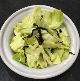 塩昆布キャベツ
