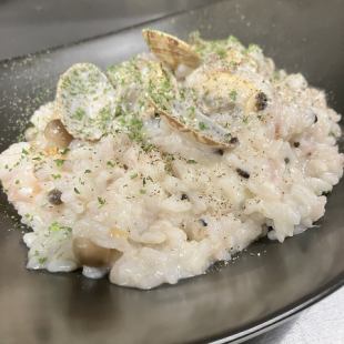 seafood cheese risotto
