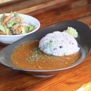 Multi-grain rice chicken curry