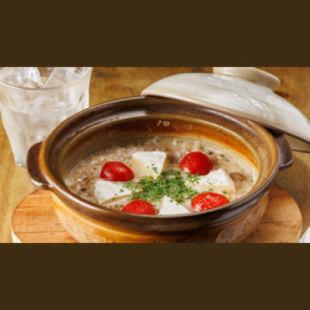 土鍋で食べるカマンベールチーズリゾット